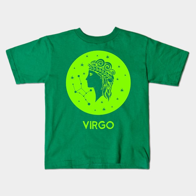 Virgo Zodiac Sign Kids T-Shirt by teeshirtmarket